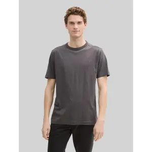 T-shirt with small printed logo Tom Tailor image-1