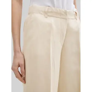 Women's wide linen trousers Tom Tailor image-3