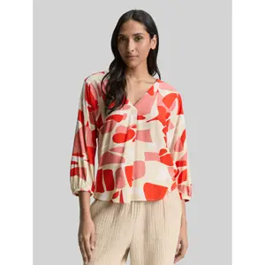 3/4 Sleeve V-Neck Blouse Women Tom Tailor image-1
