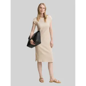 Short Sleeve Crinkled Dress Women's Tom Tailor image-1