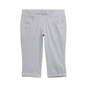 Adjustable Cuff Striped Trousers for Women Tom Tailor image-0
