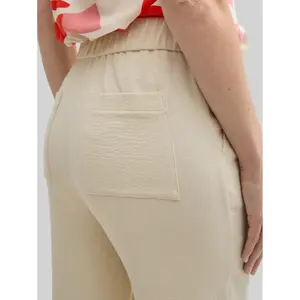 Women's Straight Seersucker Trousers Tom Tailor image-3