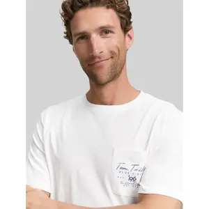 T-shirt with pocket Tom Tailor Basic image-4