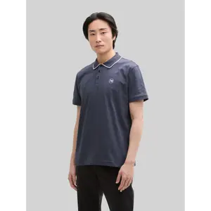 Piqué Polo with Print Tom Tailor image-1