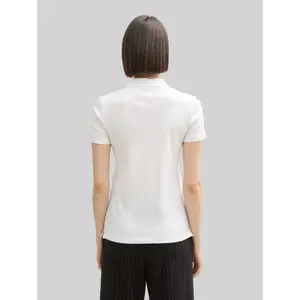 Embroidered logo polo shirt for women Tom Tailor Basic image-2