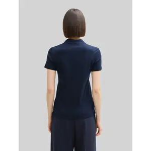 Embroidered logo polo shirt for women Tom Tailor Basic image-2
