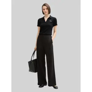 Embroidered logo polo shirt for women Tom Tailor Basic image-3