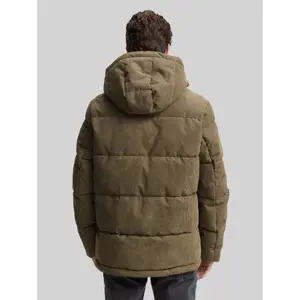 Hooded velvet puffer jacket Tom Tailor image-2