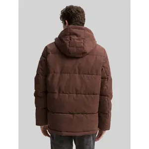 Hooded velvet puffer jacket Tom Tailor image-2