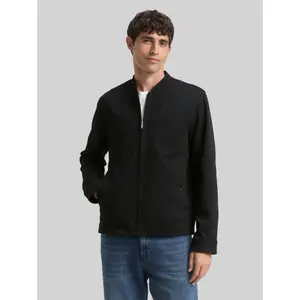 Zipped Pique Bomber Jacket Tom Tailor image-1