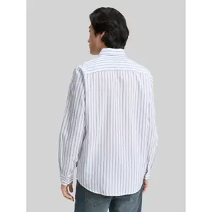 Striped Long Sleeve Shirt with Chest Pocket Tom Tailor image-2