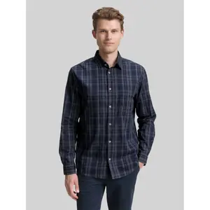 Tone-on-tone checked shirt Tom Tailor Oxford image-1