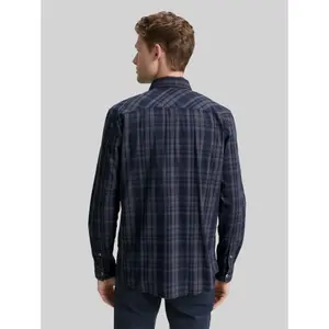 Tone-on-tone checked shirt Tom Tailor Oxford image-2