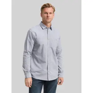 Long Sleeve Shirt with Chest Pocket Tom Tailor image-1
