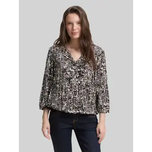 Women's 3/4 Sleeve V-Neck Viscose Blouse Tom Tailor image-1