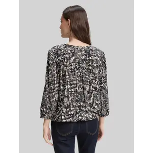Women's 3/4 Sleeve V-Neck Viscose Blouse Tom Tailor image-2