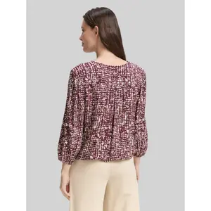Women's 3/4 Sleeve V-Neck Viscose Blouse Tom Tailor image-2