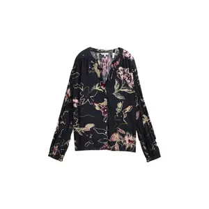 Loose Fit Long Sleeve Patterned Shirt for Women Tom Tailor image-0