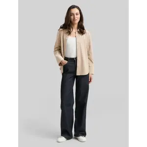 Long Sleeve Suede Effect Blouse for Women Tom Tailor image-3