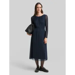 Women's Patterned Knit Midi Dress Tom Tailor image-3