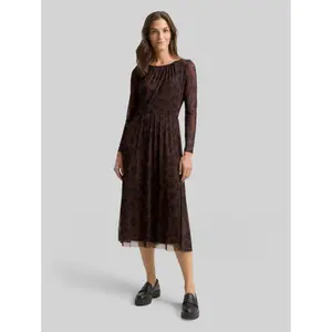 Women's Patterned Knit Midi Dress Tom Tailor image-1