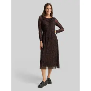 Women's Patterned Knit Midi Dress Tom Tailor image-3
