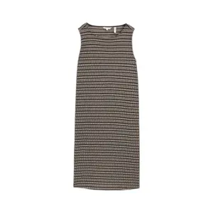 Sleeveless Jersey Jacquard Dress for Women Tom Tailor image-0