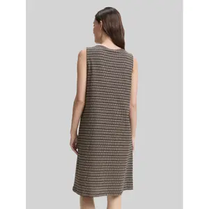 Sleeveless Jersey Jacquard Dress for Women Tom Tailor image-2