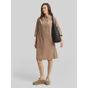 Shirt Dress with Collar and Half Button Placket Women Tom Tailor image-3