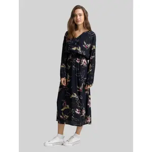Long Sleeve Flowing Maxi Dress for Women Tom Tailor image-3
