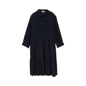 Wrinkled Shirt Dress with Ruffles Women Tom Tailor image-0