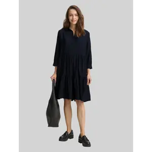 Wrinkled Shirt Dress with Ruffles Women Tom Tailor image-3
