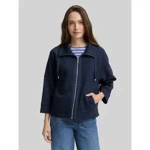 Women's Zip Scuba Fabric Sweatshirt Tom Tailor image-1
