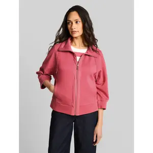 Women's Zip Scuba Fabric Sweatshirt Tom Tailor image-1