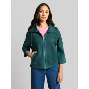 Women's Zip Scuba Fabric Sweatshirt Tom Tailor image-1