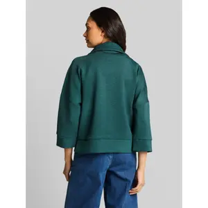 Women's Zip Scuba Fabric Sweatshirt Tom Tailor image-2