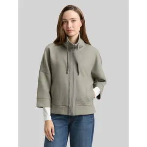 Women's Fleece Zip Sweatshirt Tom Tailor Scuba image-1