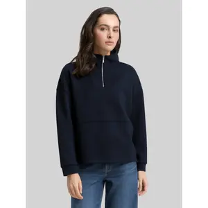 Sweatshirt mit Reißverschlusskragen, Damen Tom Tailor image-1