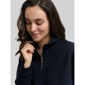 Sweatshirt mit Reißverschlusskragen, Damen Tom Tailor image-4
