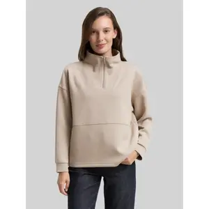 Sweatshirt 1/2 zip woman Tom Tailor Scuba Troyer image-1