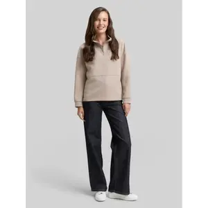 Sweatshirt 1/2 zip woman Tom Tailor Scuba Troyer image-3