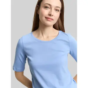Boat Neck T-Shirt Women Tom Tailor image-4
