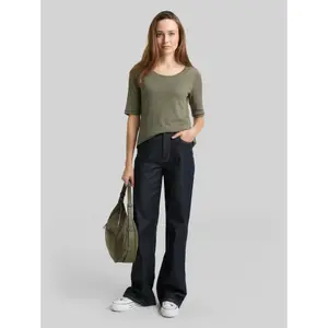 Boat Neck T-Shirt Women Tom Tailor image-3