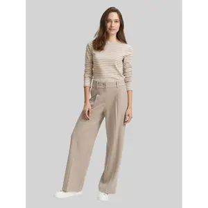 Women's long-sleeved boat-neck T-shirt Tom Tailor image-3