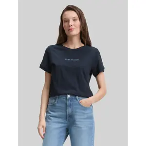 T-shirt logo imprimé femme Tom Tailor image-1