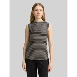 Women's Jacquard Fabric Tank Top Tom Tailor image-1