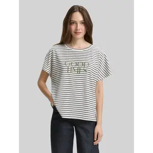 Women’s Printed Striped T-Shirt Tom Tailor image-1