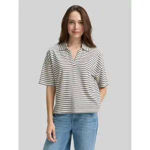 Polo Neck T-Shirt Women Tom Tailor image-1