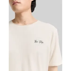 T-shirt with small printed logo Tom Tailor image-4