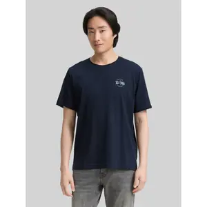 T-shirt with small printed logo Tom Tailor image-1